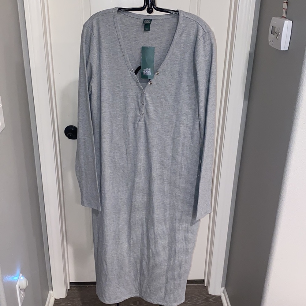 Wild Fable Ribbed Long Fitted Dress - Picture 6 of 10